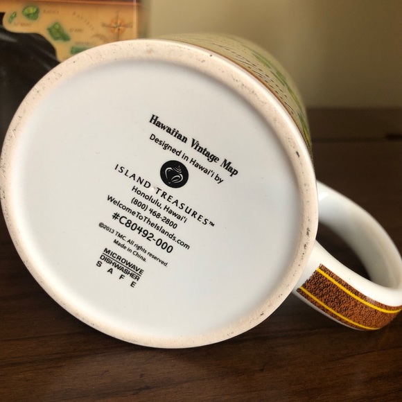 Hawaiian Islands Vintage map coffee mugs - Picture 5 of 6
